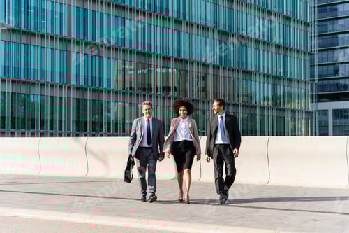 Preview: Business people meeting in a business park