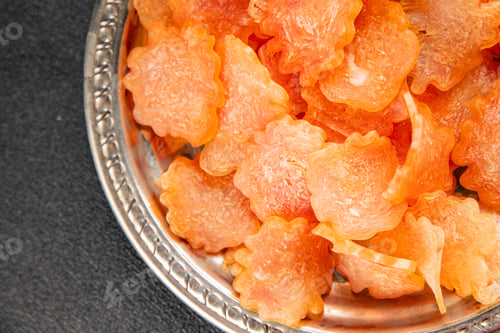 Preview: Jerky chicken dried poultry meat spices tasty snack fresh delicious gourmet food background