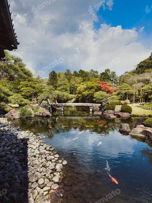 Preview: Fishes Under A Japanese Old Bridge