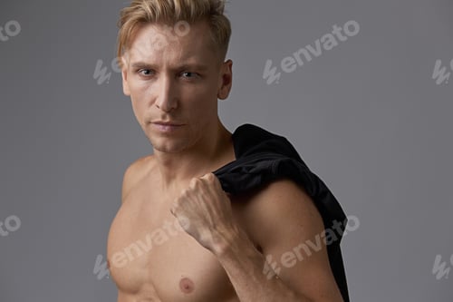 Preview: Portrait man with naked torso
