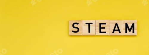 Preview: STEAM inscription. Science Technology Engineering Arts Mathematics. Concept of education innovation