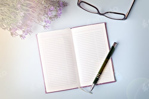 Preview: Coffee and notebook