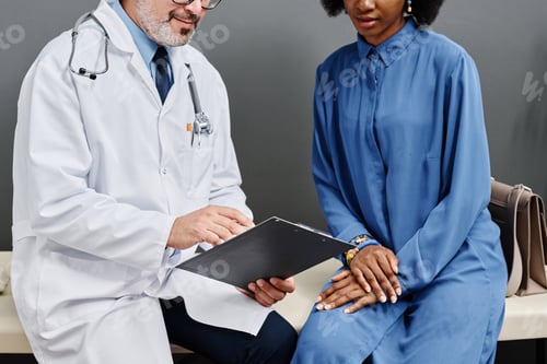 Preview: Doctor asking question to patient before treatment