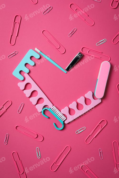 Preview: Concept of Valentine's day, heart, top view