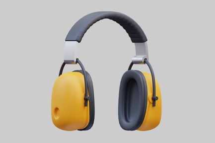 Preview: Earmuffs with black and grey headband