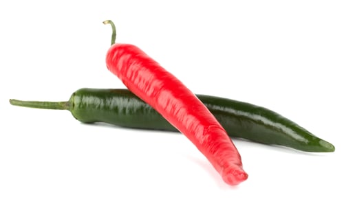 Preview: Hot chili peppers isolated on white background
