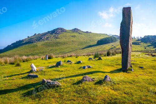Preview: A prehistoric dolmen on top of Monte Adarra in Urnieta, near San Sebastian