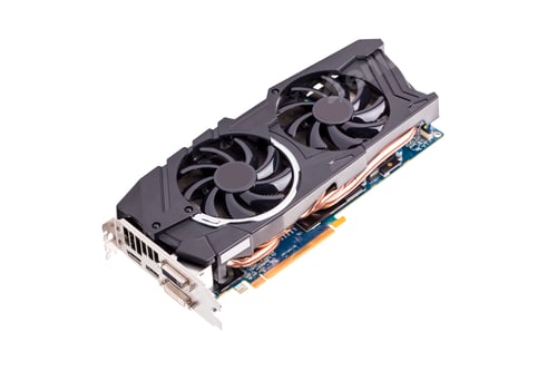 Preview: Professional video card isolated