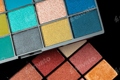 Preview: Make up colorful eyeshadow palettes, close up