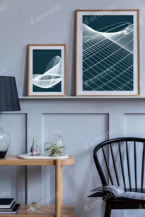 Preview: Stylish scandinavian living room interior