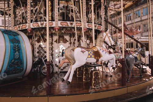 Preview: Carousel in the city square of Strasbourg, France