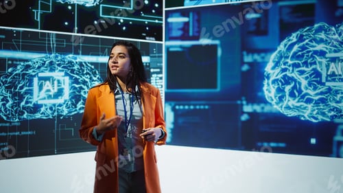 Preview: AI specialist showcasing cutting edge technologies, sharing industry knowledge