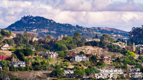 Preview: Scattered houses built on hill slopes in Mill Valley