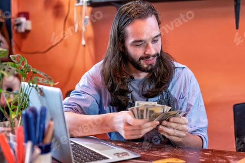 Preview: Pottery owner online running a successful small business together got good cash flow money