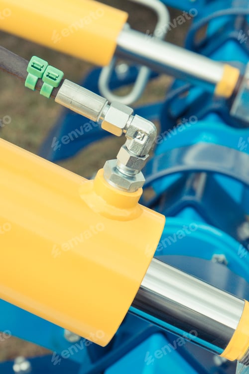 Preview: Piston or actuator of hydraulic and pneumatic machine. Technology and engineering