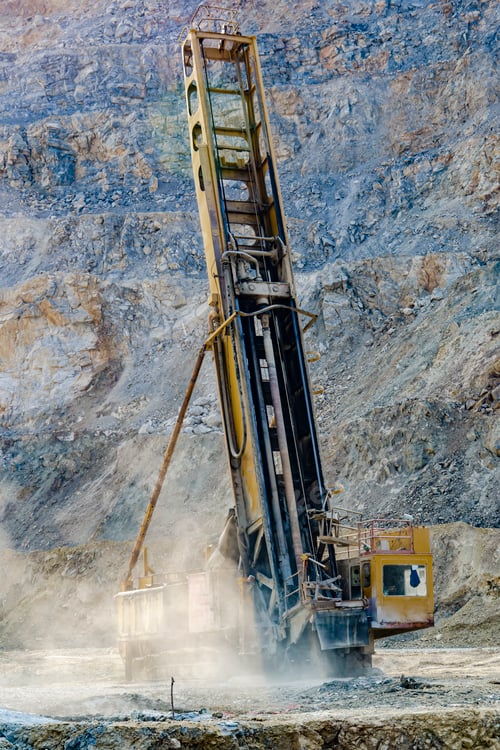 Preview: Drilling rig in open pit mine