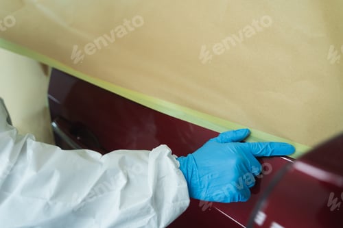 Preview: Masking car before painting or polishing
