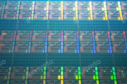 Preview: Silicon wafer for manufacturing semiconductor of integrated circuit.