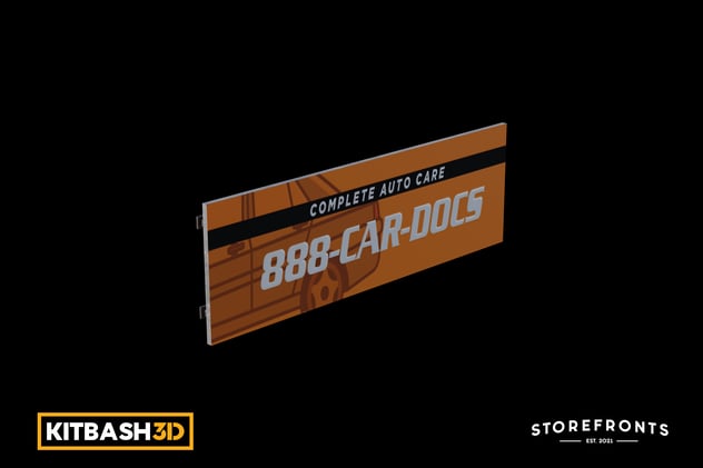 Kitbash: Storefronts - Billboard 3D, Incl. kitbash3d & isometric - Envato