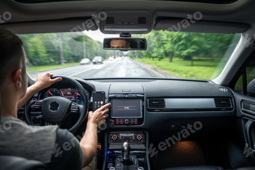Preview: Hands on the wheel when driving from inside the car.