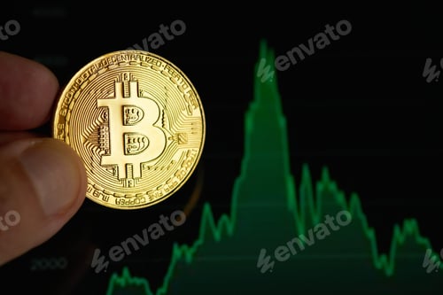 Preview: Bitoin cryptocurrency and chart