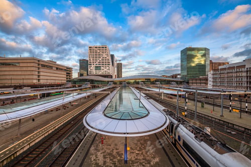Preview: Utrecht, Netherlands Cityscape at Dawn