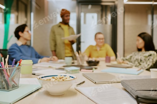 Preview: Objects On Table In Office Room