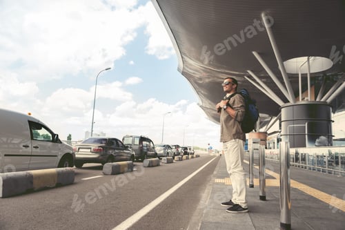 Preview: Happy Man Is Waiting For Car