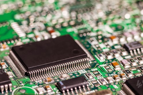 Preview: Circuit board. Electronic computer hardware technology.
