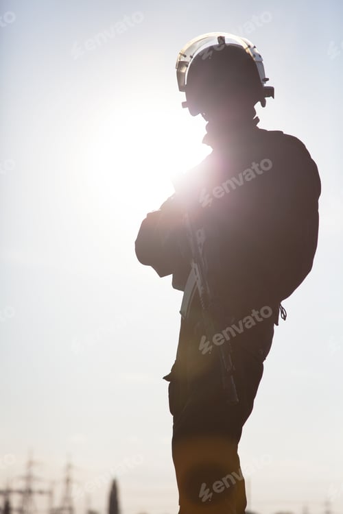 Preview: Silhouette of soldier