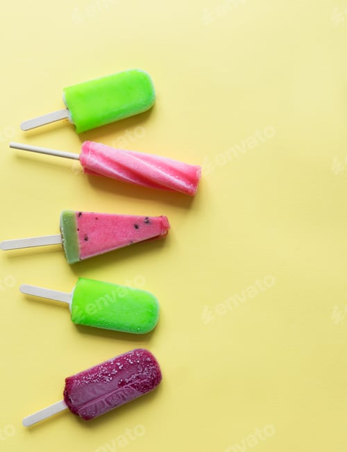 Preview: Ice Pop Flavored Ice Frozen Dessert Sweet Tasty Concept