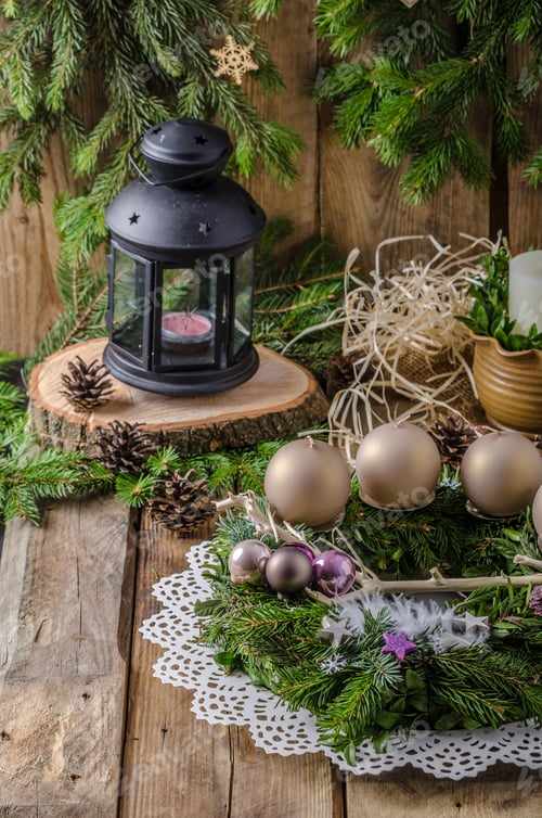Preview: Christmas advent wreath