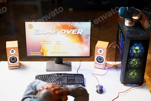 Preview: Heartbroken gamer dejected after losing in online multiplayer videogame
