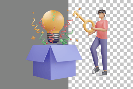 Preview: Business Idea 3D Illustration