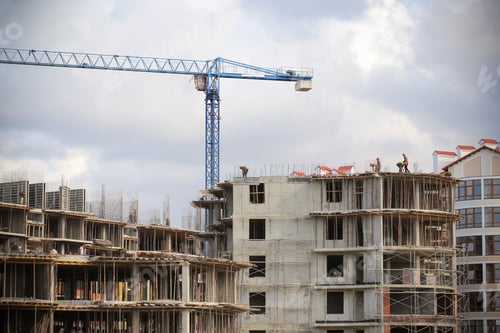 Preview: The Construction Of The House Is In The Fresh Air