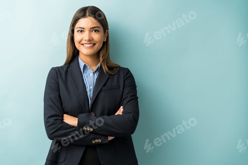 Preview: Confident Female Professional In Studio