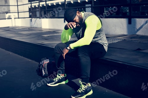 Preview: People taking a break from exercise session