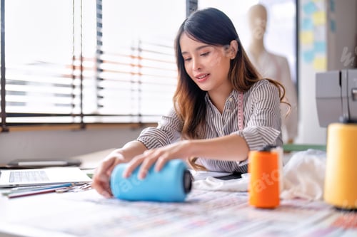Preview: Young professional clothes fashion textile creative thinking designer