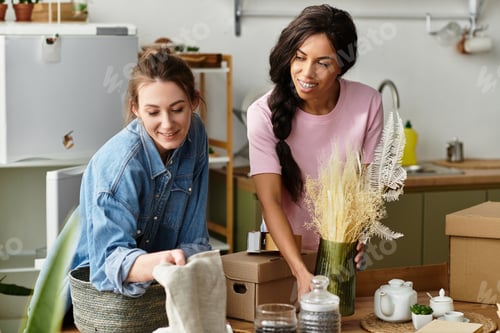 Preview: Loving couple shares moments of joy while decorating their cozy home together