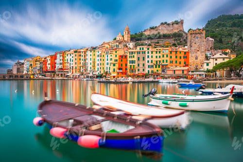 Preview: Porto Venere, La Spezia, Italy Historic Town Skyline