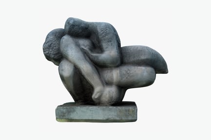 Preview: Stone Embrace Sculpture of Woman and Man