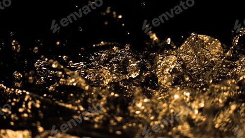 Preview: Hi speed close up images of oil liquid from diesel gasoline splashing