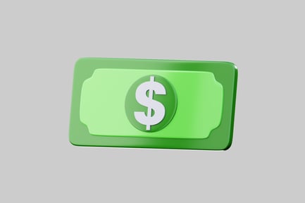 Preview: Green object with dollar sign.