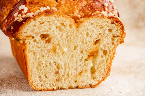 Preview: Brioche sweet baked dessert fluffy baked goods fresh delicious gourmet food background