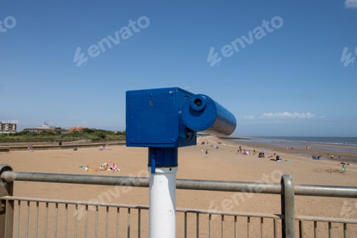 Preview: The Famous Blue Telescope On The Pier At The Seaside Town Of Skegness In The East Lindsey District