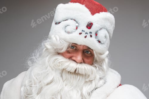 Preview: portrait of smiling santa claus