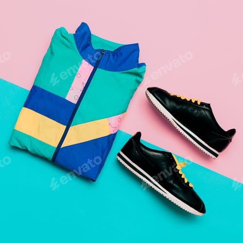 Preview: Vintage jacket, stylish shoes Fashion Outfit Color lover minimal