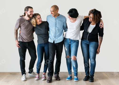 Preview: Diverse people with teamwork concept