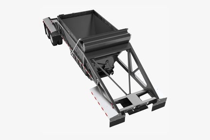 Preview: Belly Dump Trailer: Industrial Hauling Vehicle