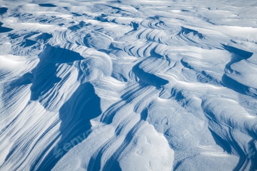 Preview: Snow texture on the field on a sunny day